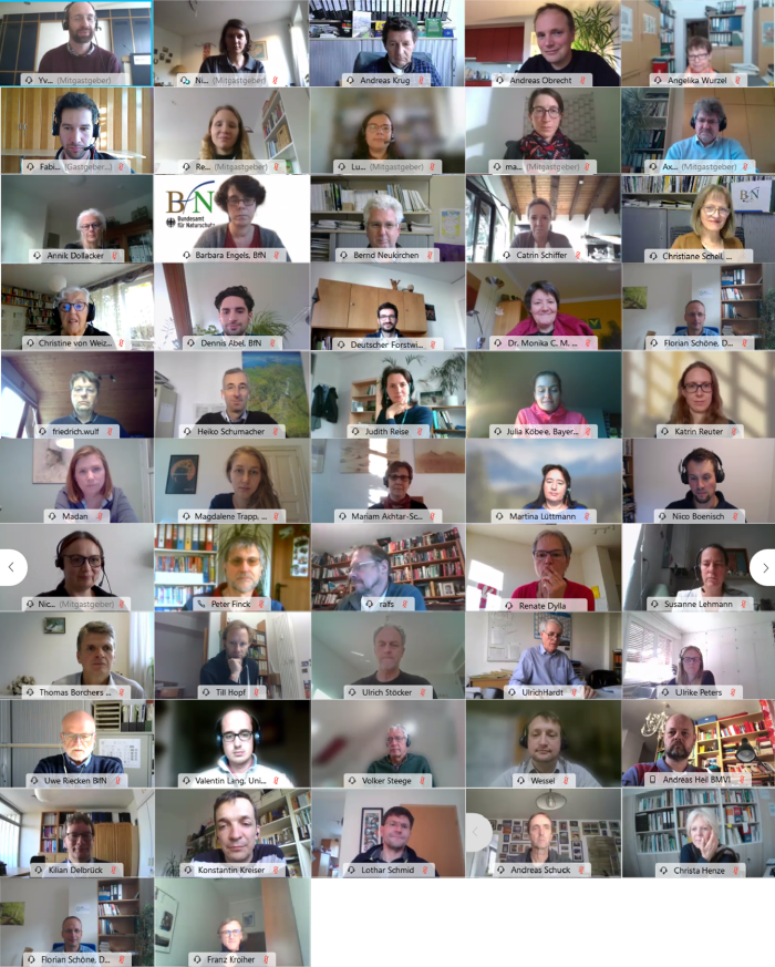 Screenshot der Workshopteilnehmer Screenshot der Workshopteilnehmer